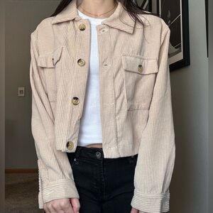 Cropped Corduroy Jacket